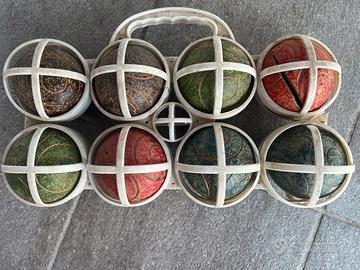 bocce da spiaggia in legno anni ’60