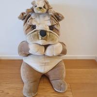 Peluche grande cane con cucciolo