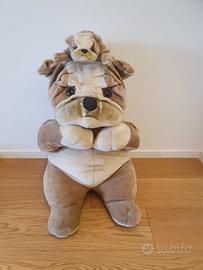 Peluche grande cane con cucciolo
