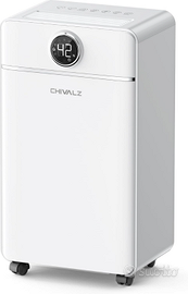 CHIVALZ Deumidificatore 12 litri serbatoio 2 litri