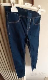 Leggings blu bambina 8-9A H&M