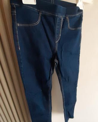 Leggings blu bambina 8-9A H&M