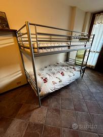 LETTO A CASTELLO IKEA in metallo