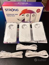 Kit Ripetitore Powerline 1000 Tre Prese – Nuovo