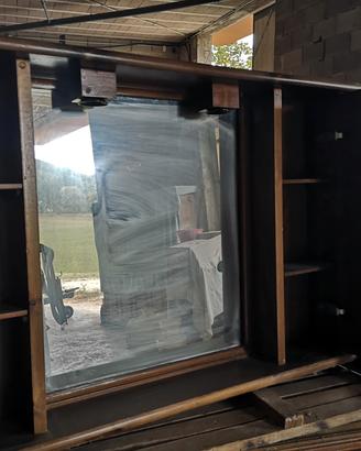 Mobile da bagno in legno massello. 