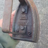 ferro da stiro in ferro vintage brevetto n.2