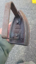ferro da stiro in ferro vintage brevetto n.2