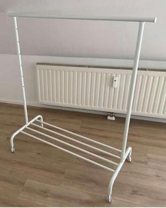 Stand appendiabiti Ikea Rigga bianco originale