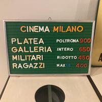 Tabella cinema anni 60 70