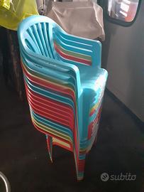 Sedie in plastica per bambini