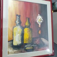 Quadro Olio su Tela completo di Cornice  e Vetro 