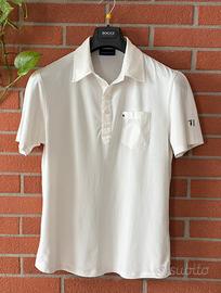Trussardi Jeans Polo bianca manica corta Tg. M