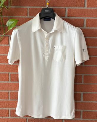 Trussardi Jeans Polo bianca manica corta Tg. M