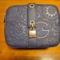 Borsa Gattinoni in ecopelle blu con tracolla