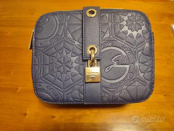 Borsa Gattinoni in ecopelle blu con tracolla