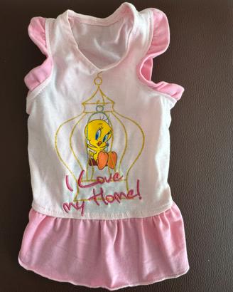 Vestito x cane femmina piccola taglia Titti