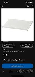 Ripiano scarpiera ikea