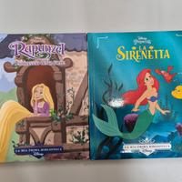 2 libri disney RAPUNZEL e LA SIRENETTA