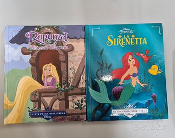 2 libri disney RAPUNZEL e LA SIRENETTA