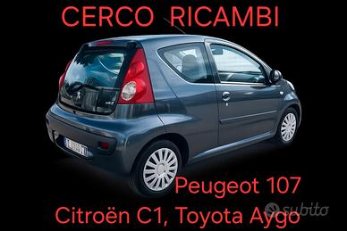Ricambi Peugeot 107 Citroën C1  Toyota Aygo