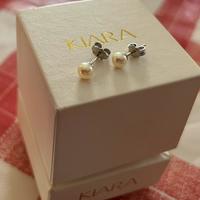 Orecchini in oro 750 18 carati perle vere