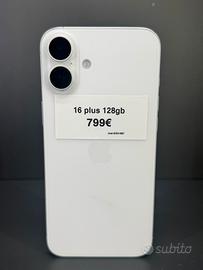 IPHONE 16 PLUS 128gb WHITE PROMO