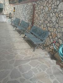 panchine in ferrobda giardino