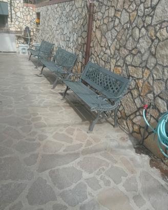 panchine in ferrobda giardino