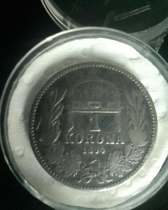 F. Joseph 1 Korona  - 1894 ARGENTO