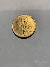 20 lire 1957