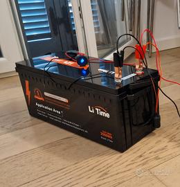 Batteria Litio LiFePo4 LiTime 12.8v 200ah Plus 