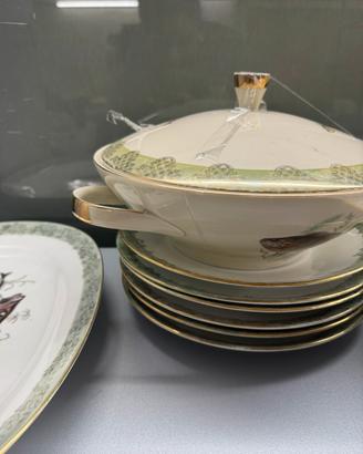 Servizio 6 piatti, vassoio e zuppiera R. Ginori