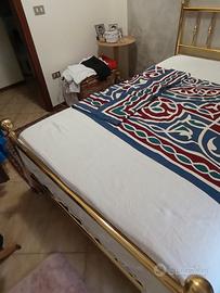Letto in ottone completo di rete