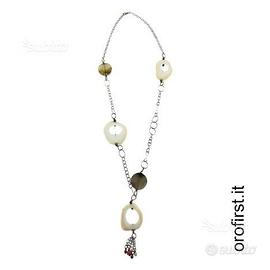 Collana in argento 925% e pietre colorate