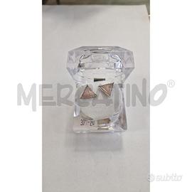 ORECCHINI AG PIETRA TRIANGOLARE ROSA