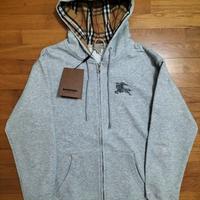 Felpa Burberry con zip Grigia