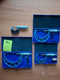 Set 4 micrometri 0-100 mm