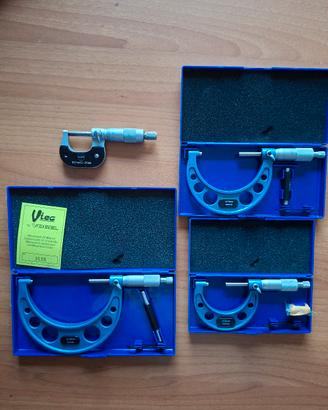 Set 4 micrometri 0-100 mm