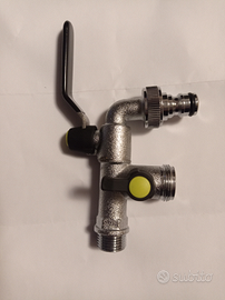 Rubinetto da esterno doppia uscita