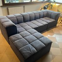 Divano moderno modulare con chaise longue