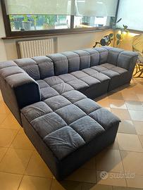 Divano moderno modulare con chaise longue