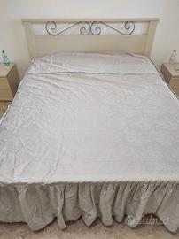 Completo letto matrimoniale in raso