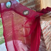 Tenda rosso trasparente