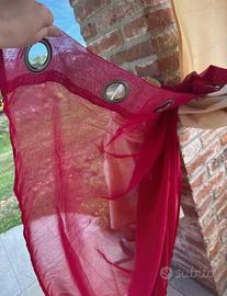 Tenda rosso trasparente