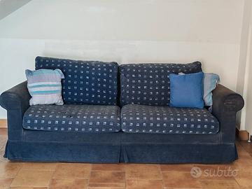 Divano 3 Posti in Piuma d'Oca e Cotone 
