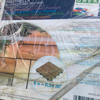 Piastrella pavimento legno esterno nuovo