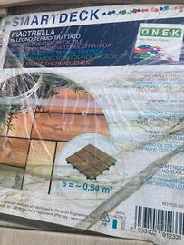 Piastrella pavimento legno esterno nuovo