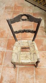 Sedia antica da restaurare