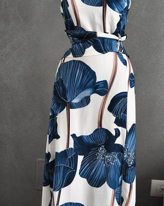 vestito estivo con motivo floreale  tg unica