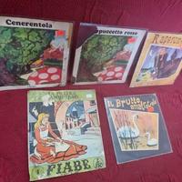 Lotto Vinili 45 Giri Fiabe Classiche Italiano Vint